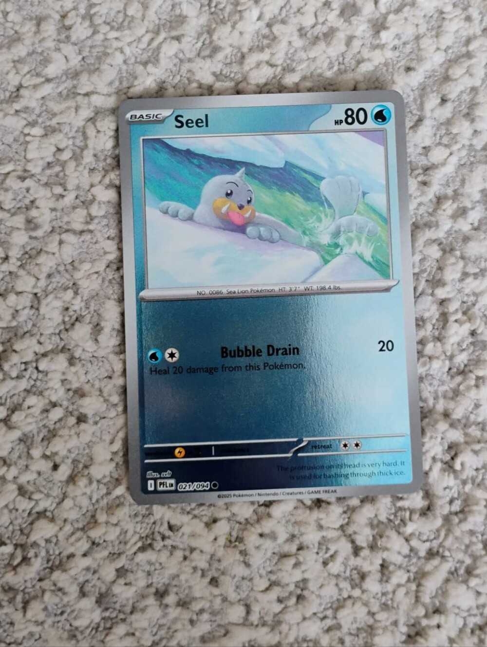POKEMON TCG Card Seel Reverse Holo Phantasmal Flames 021/094